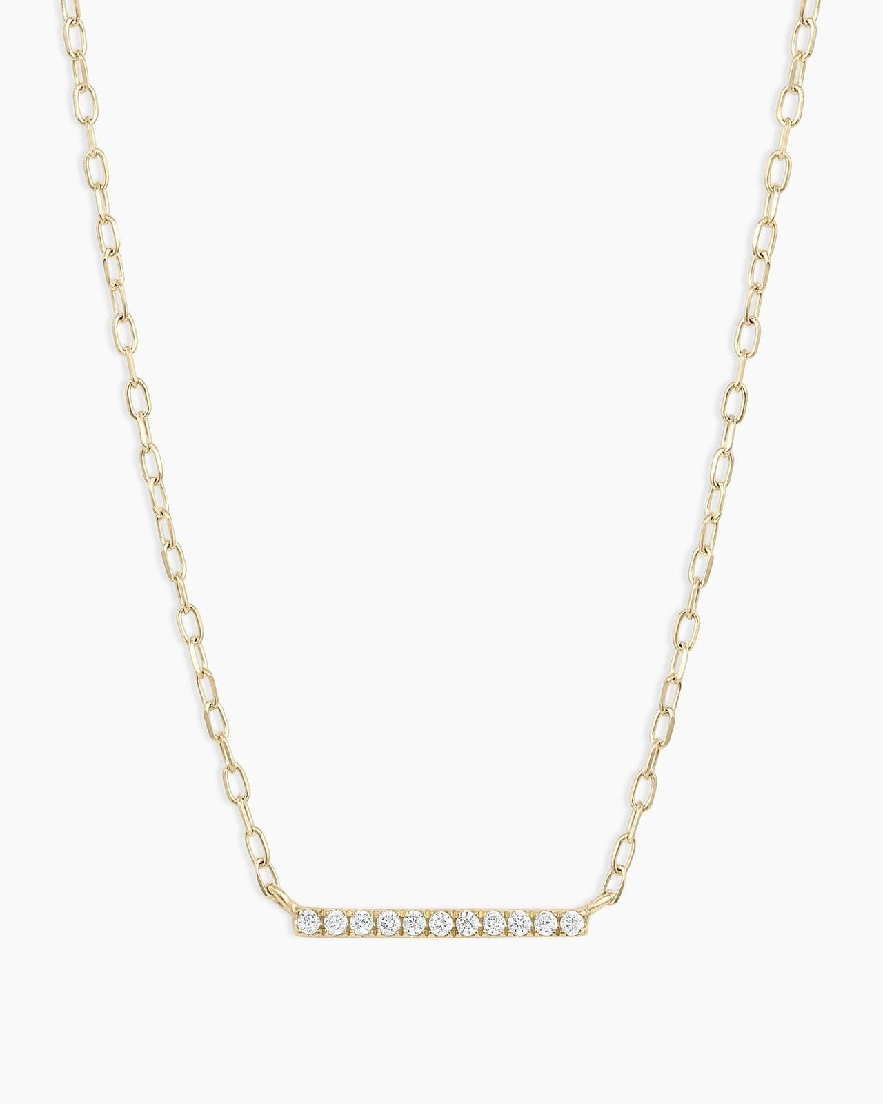 Diamond Bar Necklace