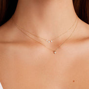Trio Floating Diamond Necklace