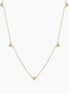 Diamond Pavé 5 Heart Necklace