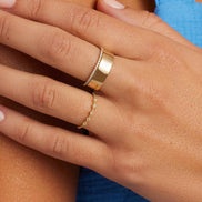 Cluster White Topaz Ring