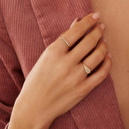 Diamond Pavé Signet Ring