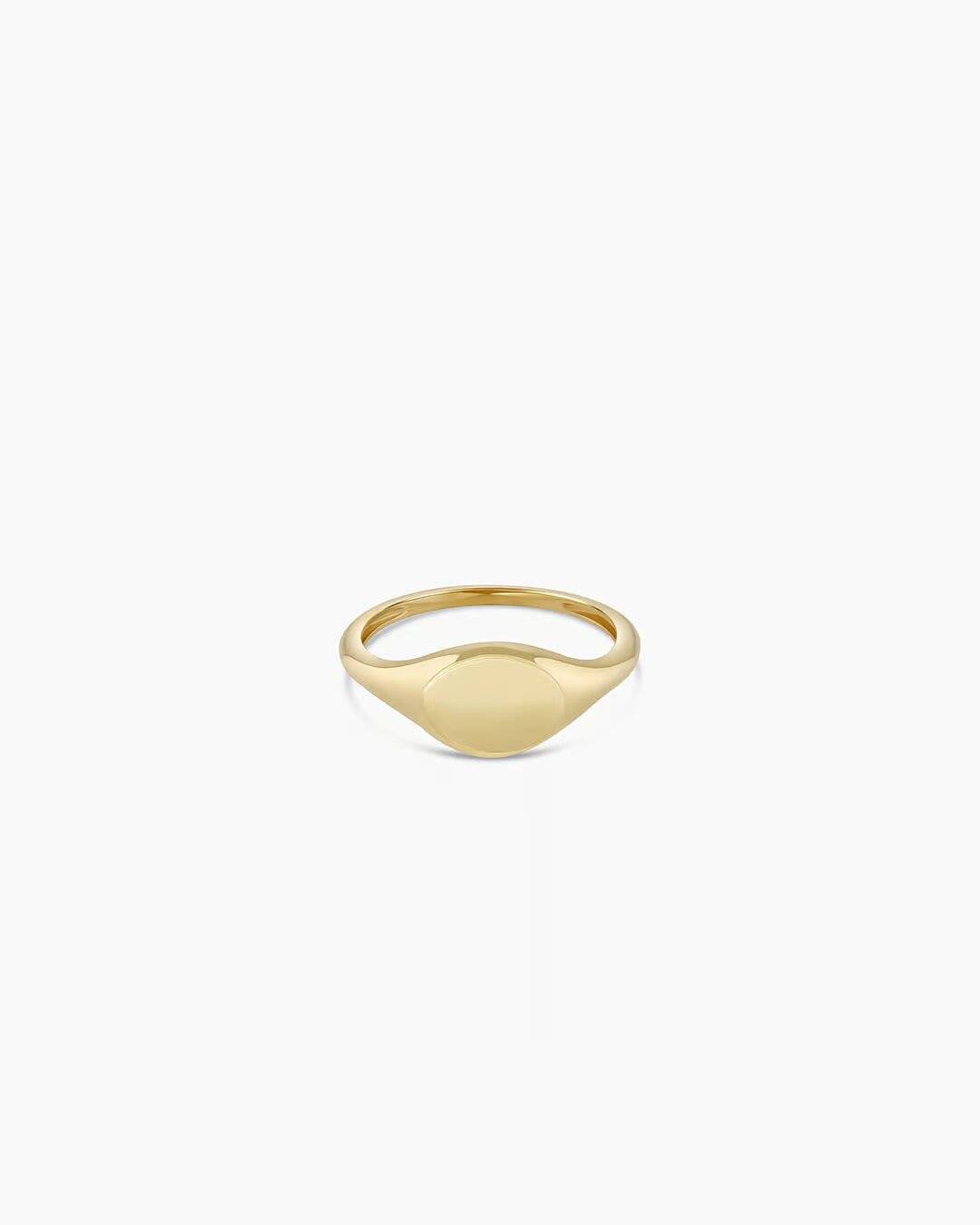 14k ગોલ્ડ બેસ્પોક સિગ્નેટ રિંગ