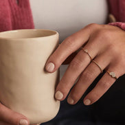 Diamond Pavé Heart Ring