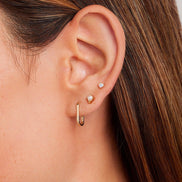 14k Gold Parker Link Huggies