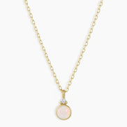 14k Gold Birthstone Necklace