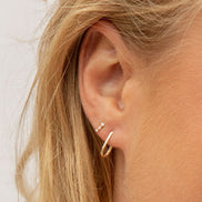 14k Gold Parker Link Huggie