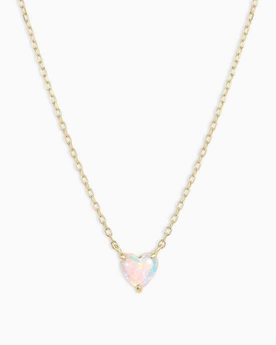 Opal Heart Necklace