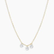 Trio Floating Diamond Necklace