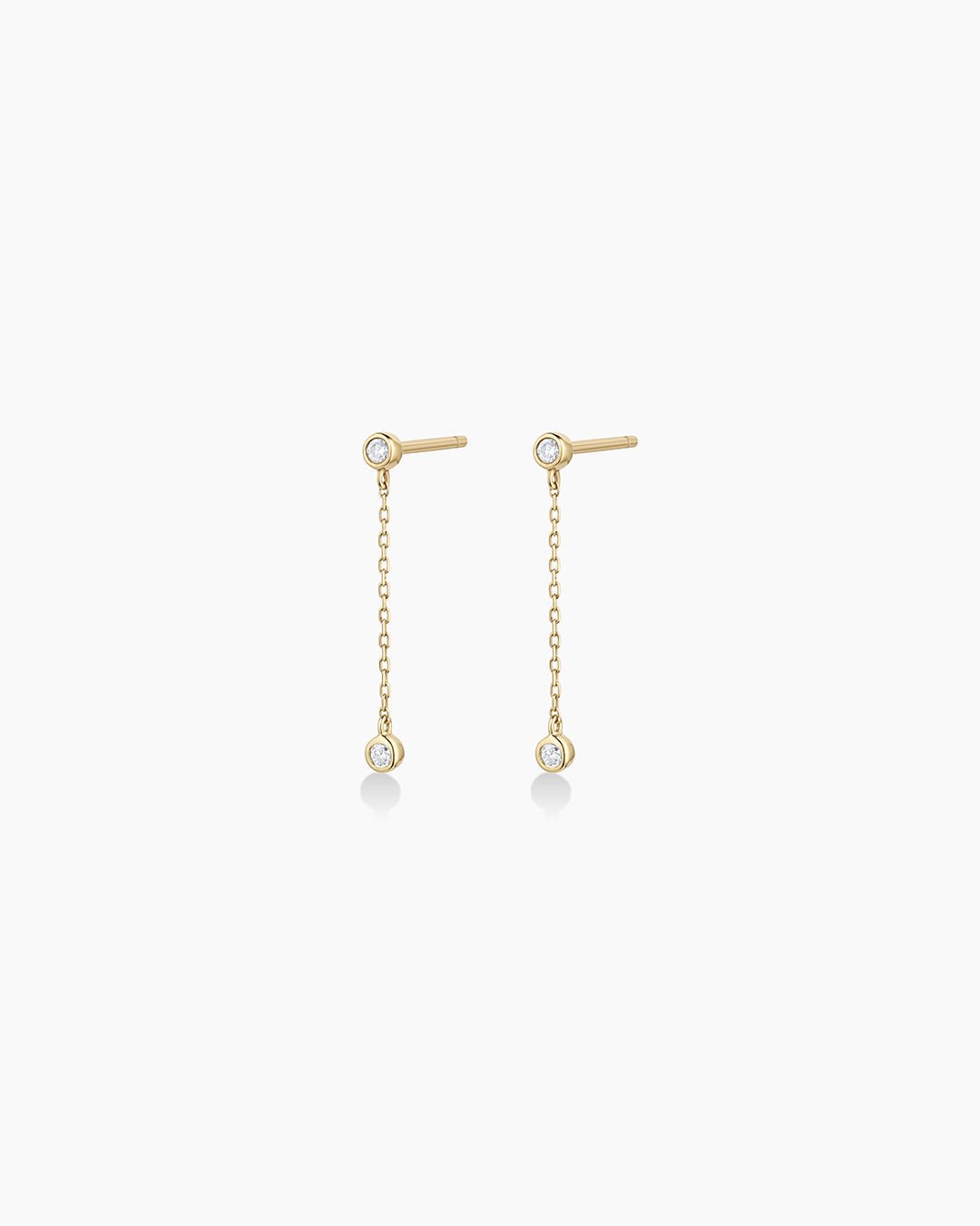 Classic Diamond Drop Earrings