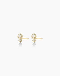 Thumbnail for Diamond and Opal Stacked Studs