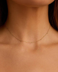Thumbnail for Diamond Dot Flutter Choker