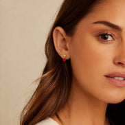 Amour Earrings Red