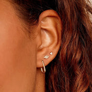 14k Gold Parker Link Huggies