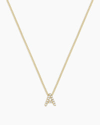 Thumbnail for Diamond Alphabet Necklace