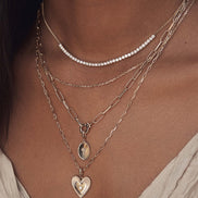 14k Gold Mini Link Necklace