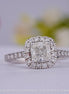 Elongated Cushion Cut Ring
