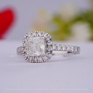 Elongated Cushion Cut Ring