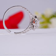 Elongated Cushion Cut Ring