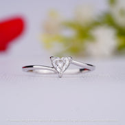 Heart Brilliant Cut Lab Grown Diamond Ring