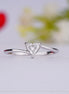 Heart Brilliant Cut Lab Grown Diamond Ring