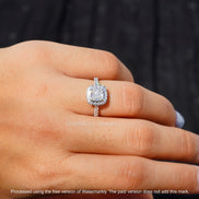 Elongated Cushion Cut Ring