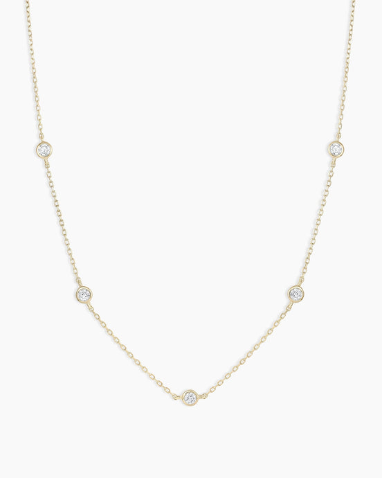 Classic Five Diamond Necklace