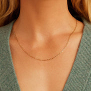 14k Gold Parker Micro Mini Necklace