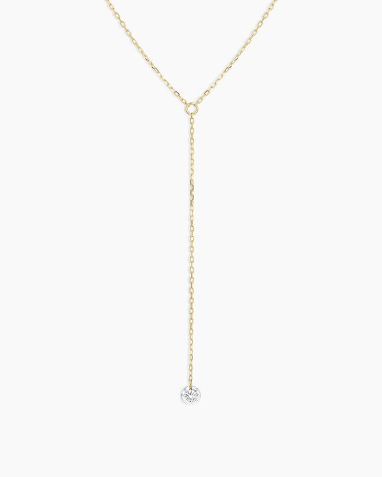 Floating Diamond Lariat