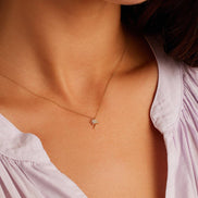 Diamond Palm Necklace