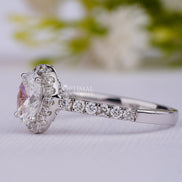 2.00CT Oval Cut Lab Grown Diamond Ring