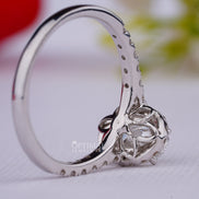 2.00CT Oval Cut Lab Grown Diamond Ring